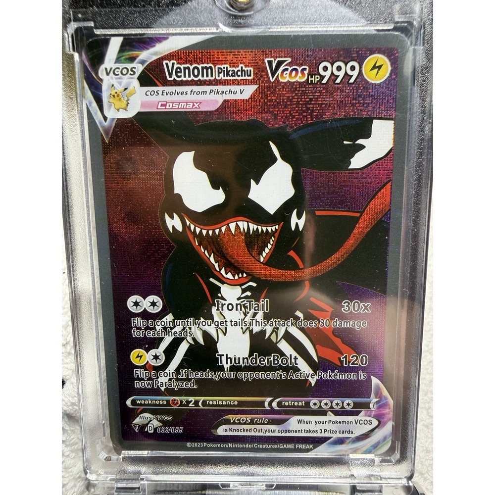 Pokémon TCG Venom Pikachu VCOS Full Art Holo 999 HP English Card 001/001